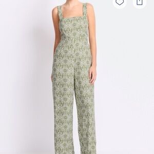 Sugarlips Olive Floral Jumpsuit